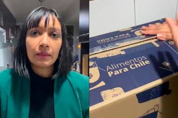 Diputada Natalia Castillo denunció que recibió caja de alimentos