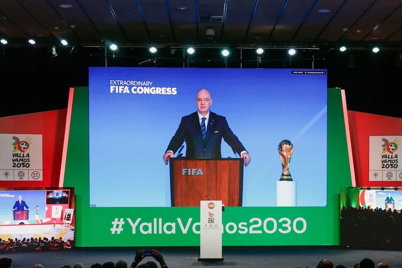 confirmó que la Copa de 2030 se jugará también en Sudamérica. Foto: EFE.