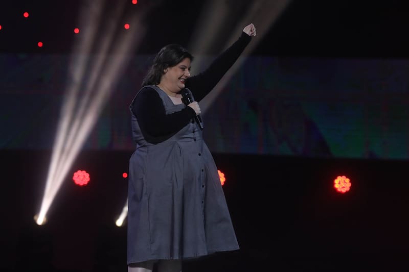 Comenzó bien su noche en la Quinta Vergara / Agencia Uno