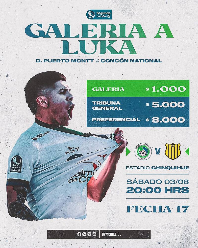Deportes Puerto Montt anunció venta de entradas a mil pesos.