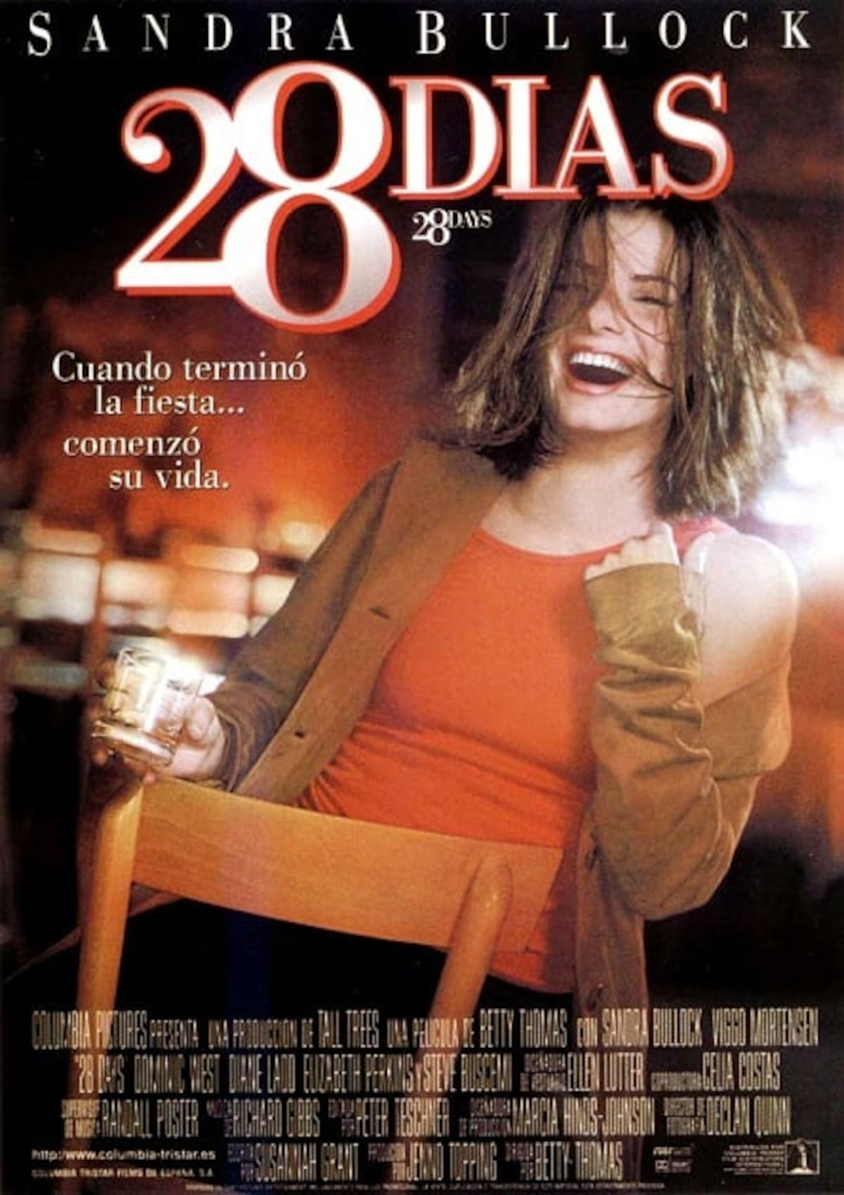 La imagen promocional en español de "28 días".