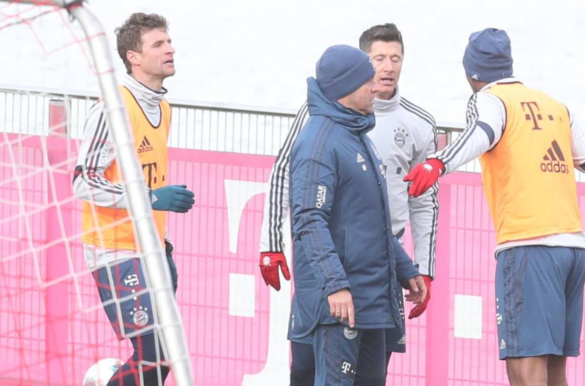 Revelan imágenes de dura pelea en práctica de dos jugadores del Bayern