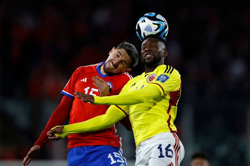 Chile vs Colombia en las Eliminatorias Sudamericanas. Agencia Aton.