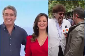 Priscilla Vargas y José Luis Repenning se sorprendieron con abrupta aparición de Adriano Castillo, el "Compadre Moncho", en "Tu Día"