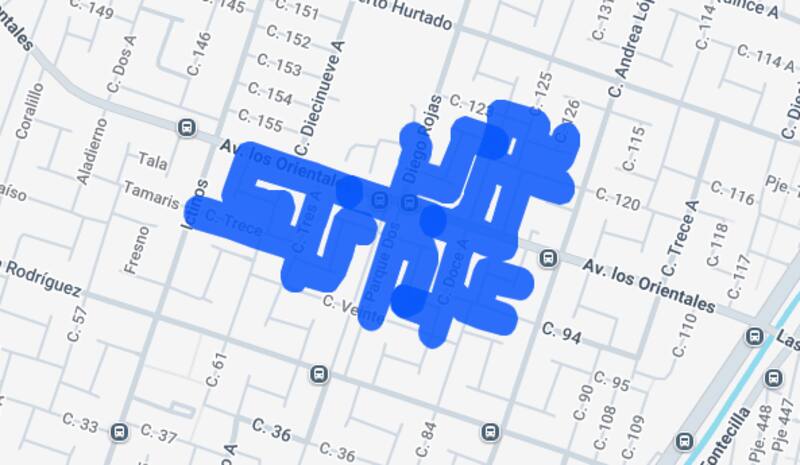 Estas calles se verán afectadas por corte de luz programado. Créditos: Enel.