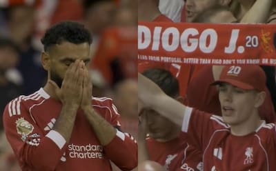 Salah emocionado por el gran homenaje a Diogo Jota: el primer “You’ll Never Walk Alone” de la temporada