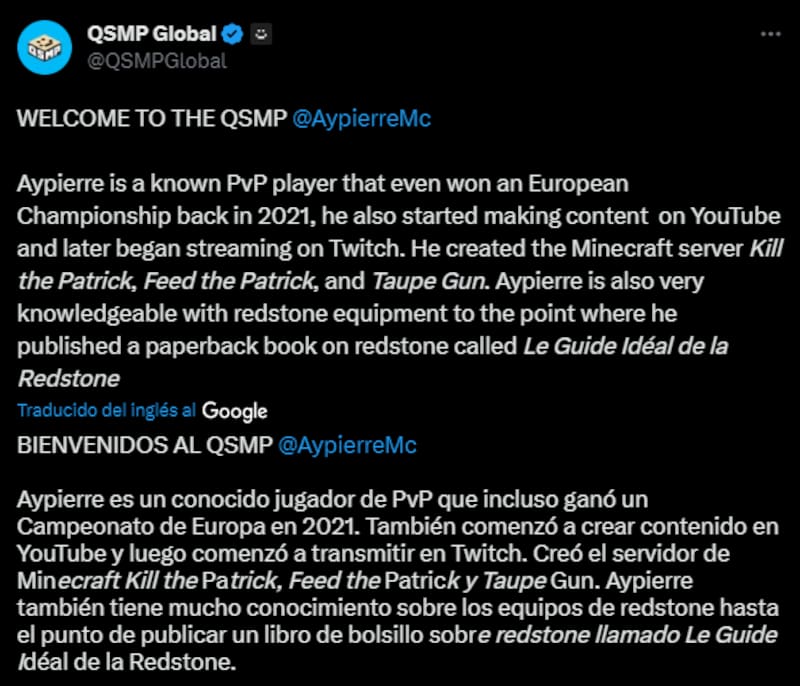 Créditos: Quackity Studios.