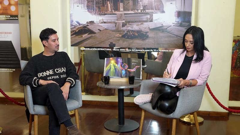 El actor fue entrevistado por Pamela Díaz.