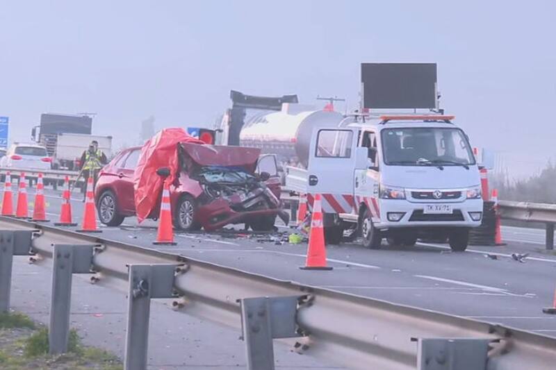 Carabineros investiga las causas del siniestro. Créditos: 24 horas.