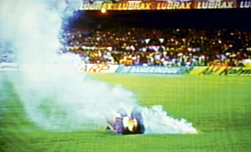 Roberto Rojas y la supuesta agresión con bengala que recibió en el Maracanazo.