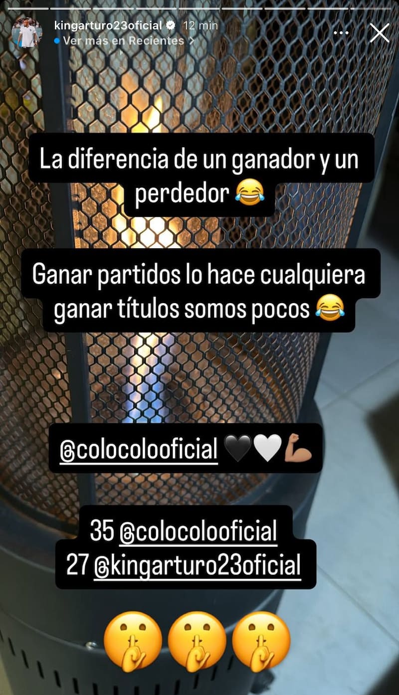 en su historia de Instagram.