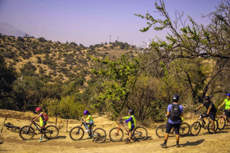 El bike park es uno de los principales atractivos para quienes practican ciclismo. Créditos: Comuna Lo Barnechea.
