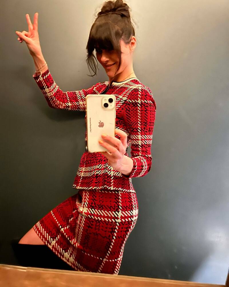 Tonka Tomicic en el evento de Carolina Herrera