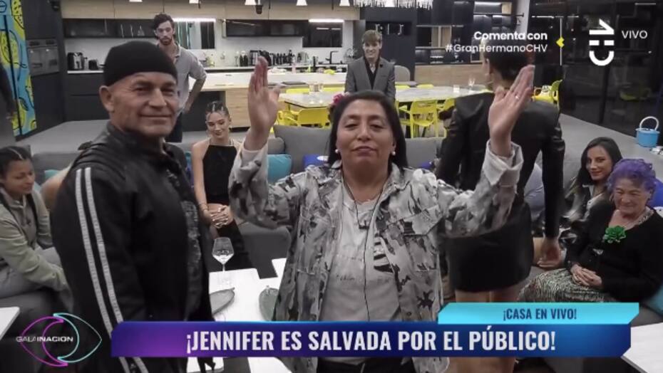 Jennifer Galvarini fue la segunda salvada. Foto: CHV.