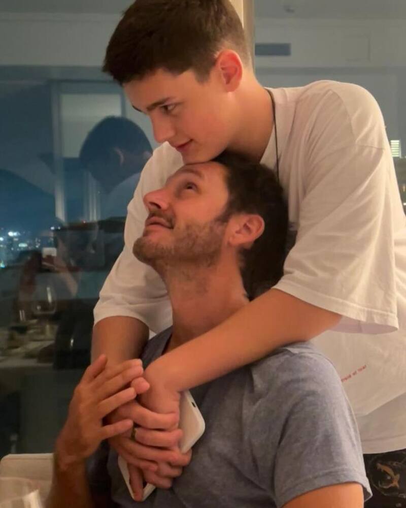 Benjamín Vicuña le escribió un tierno saludo a su hijo, Bautista.