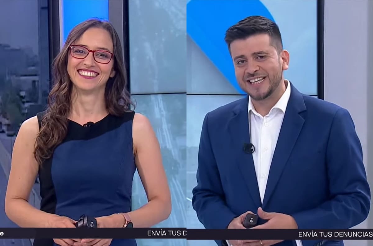 El curioso coqueteo de los periodistas Patricia Venegas y Anwar Farrán en pleno noticiero de TVN