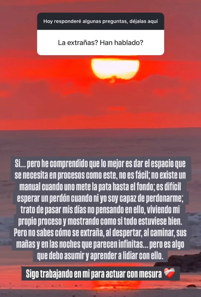 El animador reveló si ha tenido contacto con Fran Virgilio.