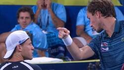El tenso encontrón entre Schwartzman y Medvedev en la derrota de Argentina en la ATP Cup