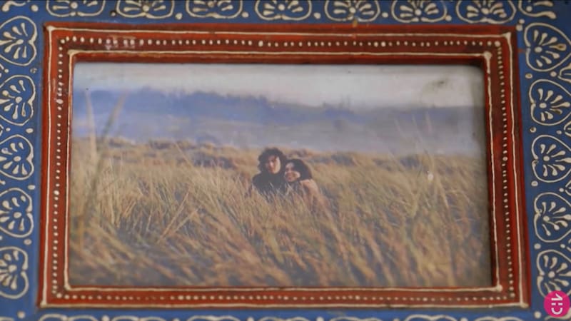 Un romántico registro de sus padres.