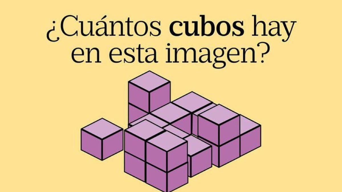 Acertijo visual: ¿Puedes encontrar la cantidad exacta de cubos en la imagen en solo 30 segundos?