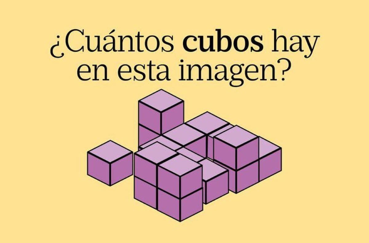 Acertijo visual: ¿Puedes encontrar la cantidad exacta de cubos en la imagen en solo 30 segundos?