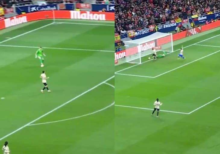 VIDEO | El grosero error de Joan García que permitió el primer gol del Atlético de Madrid ante Barcelona