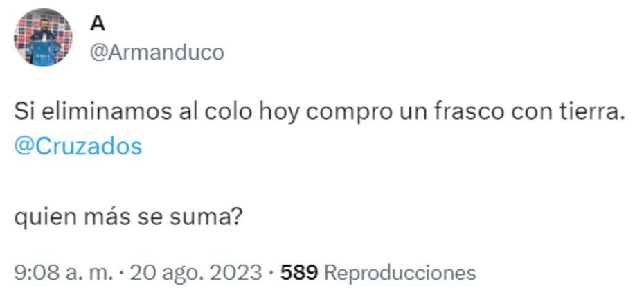 El llamado de un hincha de la UC que generó varios adherentes en redes sociales.