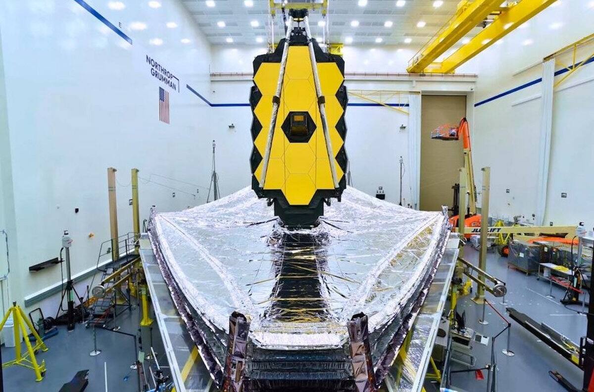 Telescopio James Webb alineó sus 18 espejos y terminó su primera etapa de navegación