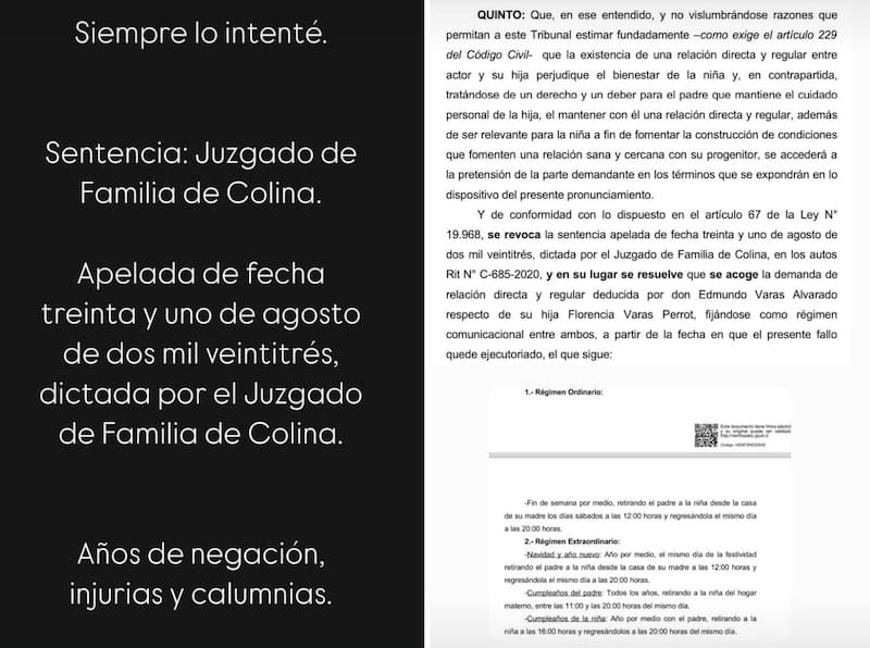 Historia de Edmundo Varas. Créditos: Instagram