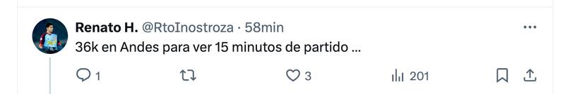 Hinchas critican precio de las entradas.