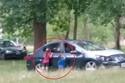 VIDEO | Para tener sexo: pareja baja a sus hijos de su auto en un parque y los exponen a altas temperaturas