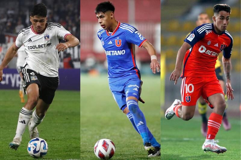 Damián Pizarro, Darío Osorio y Lucas Assadi.