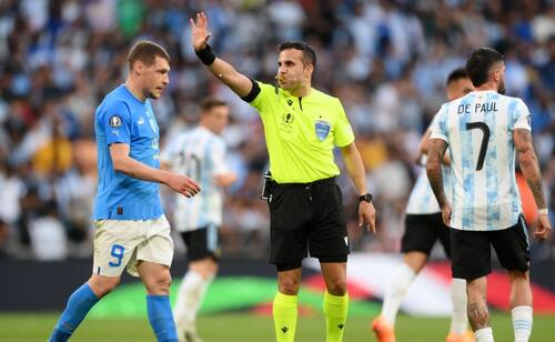 La Finalissima 2022 tuvo al árbitro chileno Piero Maza como juez central.