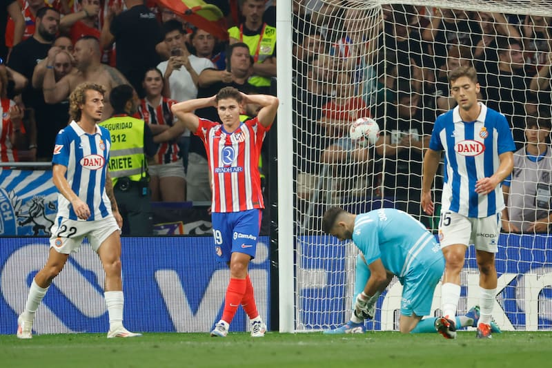 no brilla en el Atletico de Madrid. Foto: EFE