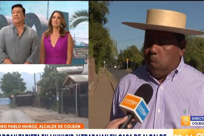 le pararon los carros al alcalde de Colbún en vivo en el matinal de CHV
