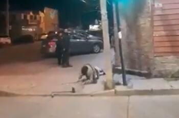 VIDEO | Imágenes sensibles: Hombre intentó robar local pero perdió el equilibrio y azotó su cabeza con el cemento