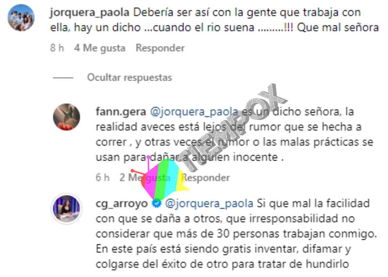 Carmen Gloria Arroyo enfrenta la polémica