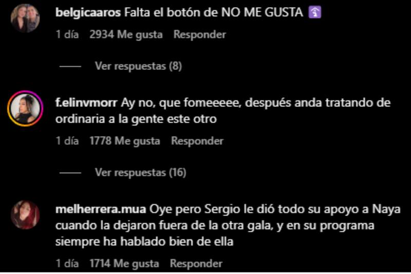 de apoyo y de odio se mostraban hacia Sergio Rojas.