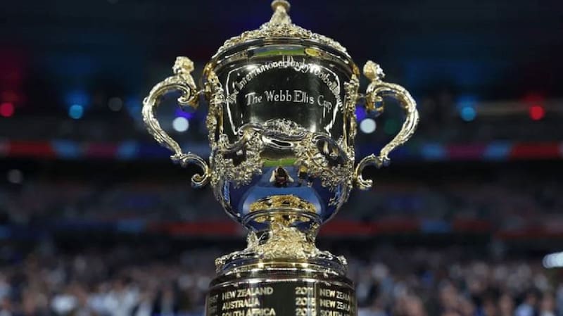 , el trofeo para el campeón del Mundial de Rugby