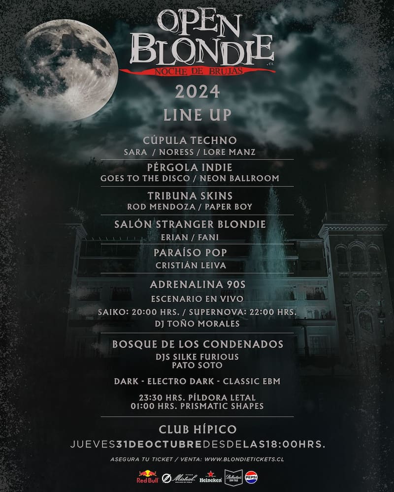 Open Blondie y su lineup para este Halloween 2024