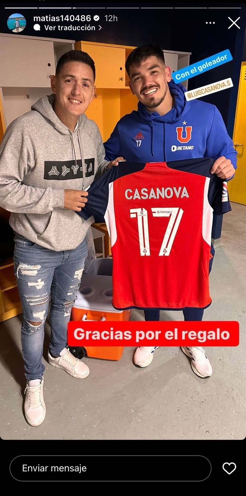 Matías Rodríguez junto a Luis Casanova.