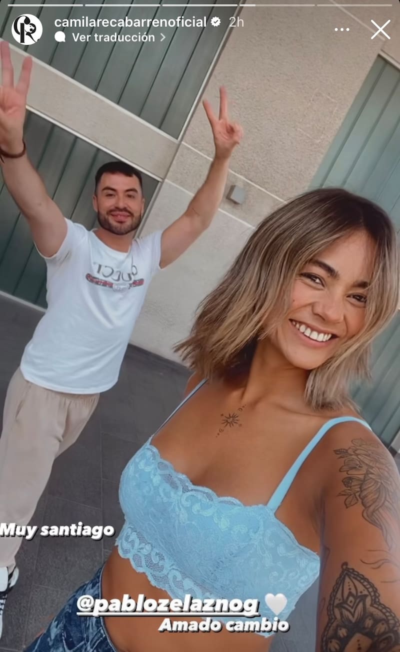 El nuevo look de Camila Recabarren.