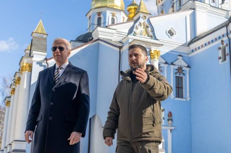 Joe Biden, visitó de sorpresa Kyiv, Ucrania. Crédito: Twitter Joe Biden.