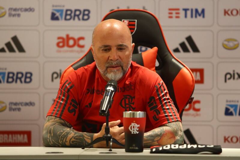 Jorge Sampaoli entregó sus primeras palabras en Flamengo. Crédito: @Flamengo.