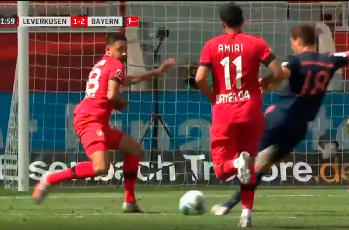 ¡Lo dio vuelta! Leon Goretzka pasa al frente a Bayern Munich