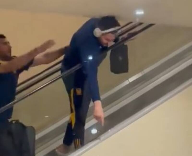 protagonizó un extraño momento.