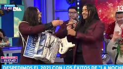 “No es un clon, no es un doble”: Alexítico presentó en vivo a su hijo, Gabriel, el nuevo vocalista de La Noche