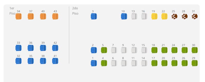 A la hora de comprar en Romani, verás marcados los asientos Pet Friendly.