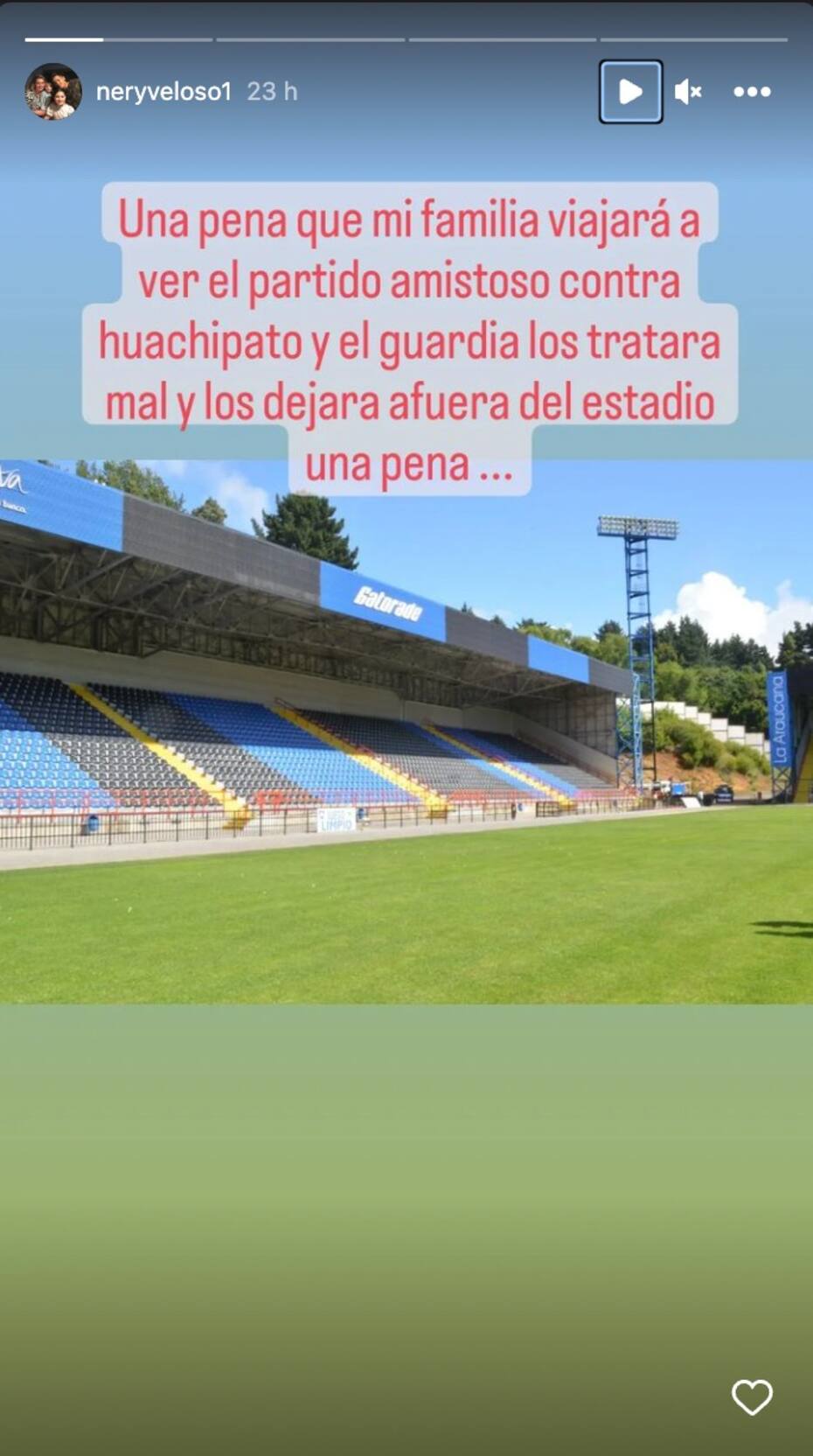 Cuestionó al personal de seguridad de Huachipato
