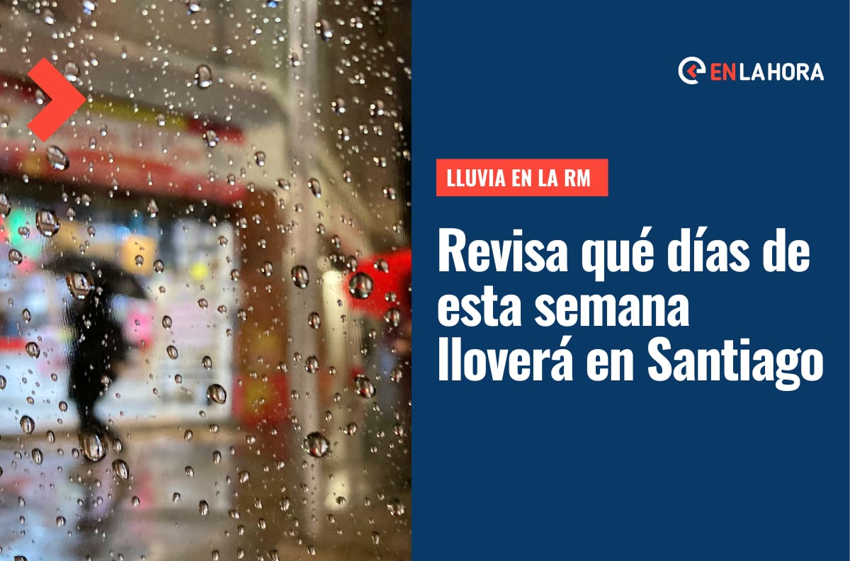 Lluvia en la Región Metropolitana: Pronostican chubascos para 5 días de esta semana en Santiago